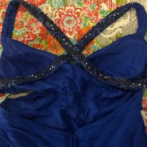 Prom dress blue gorgeous beading